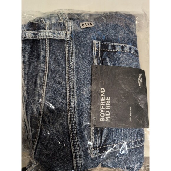 Silver Jeans Co. Boyfriend Mid Rise Distressed Stretch Denim Jeans 30 x 29 NWT - Picture 15 of 15